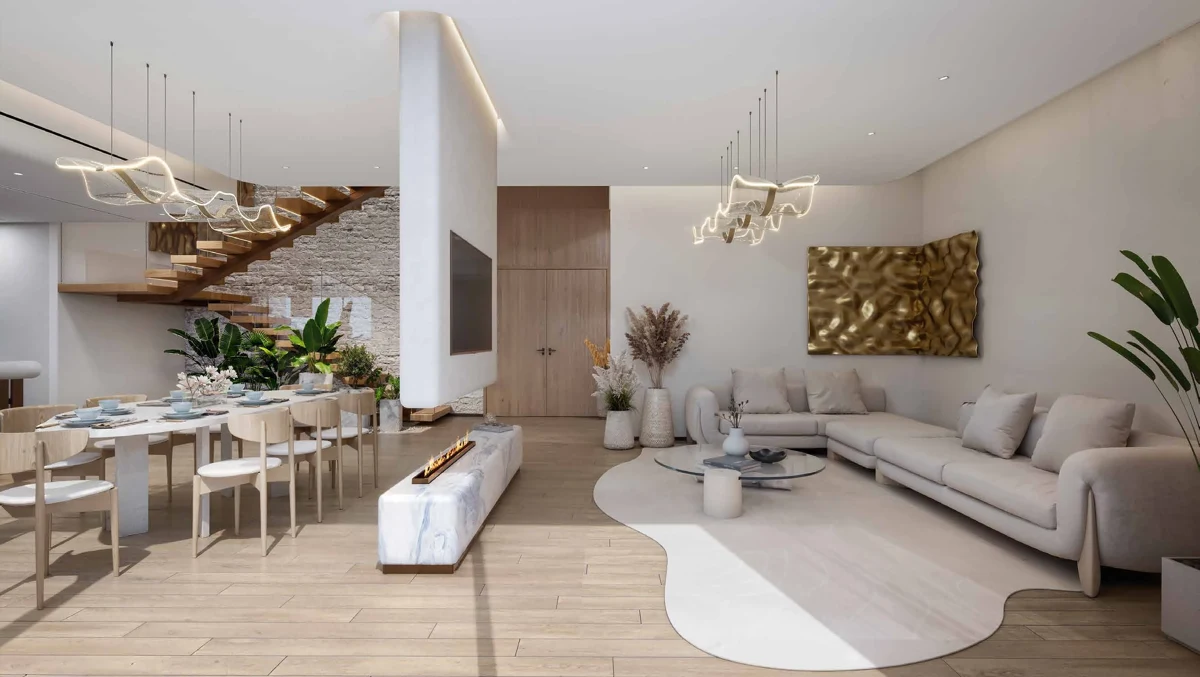 Kaïa Residences — Four-bedroom duplex — living room